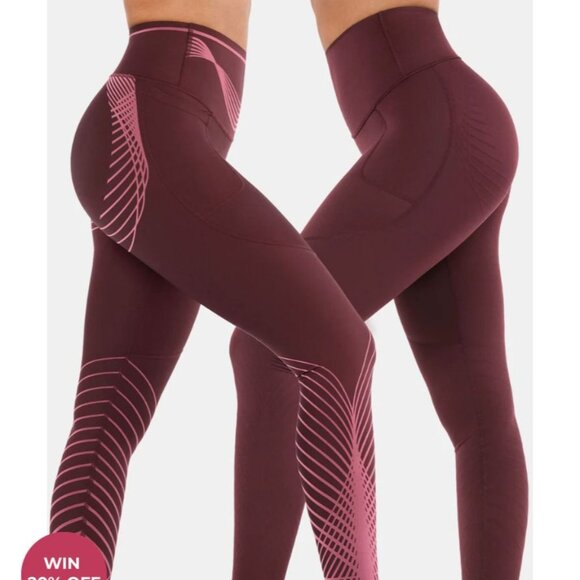 Fanka Womens Body Sculpt Leggings High Waisted Seamless Compression Pants - Picture 2 of 6